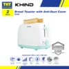 Khind (750W) 2 Slices Bread Toaster with Anti-Dust Cover