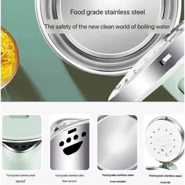 MY 3 Pin Stainless 1.8L Electric Hot Water Kettle Heating Jug Boiled Kettle Tea Maker