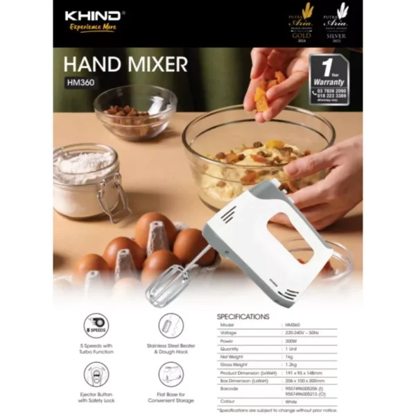 my-11134207-7rasd-m79jv2eb4jt46f Khind Hand Mixer HM360 / Trio THM-236 / Khind HM200